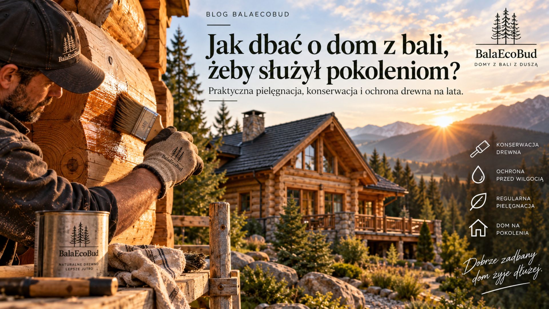Jak dbać o dom z bali